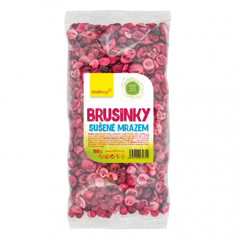 WOLFBERRY Brusinky lyofilizované 100 g