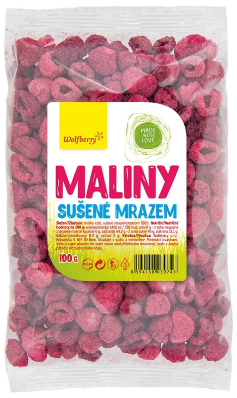 WOLFBERRY Maliny lyofilizované 100 g