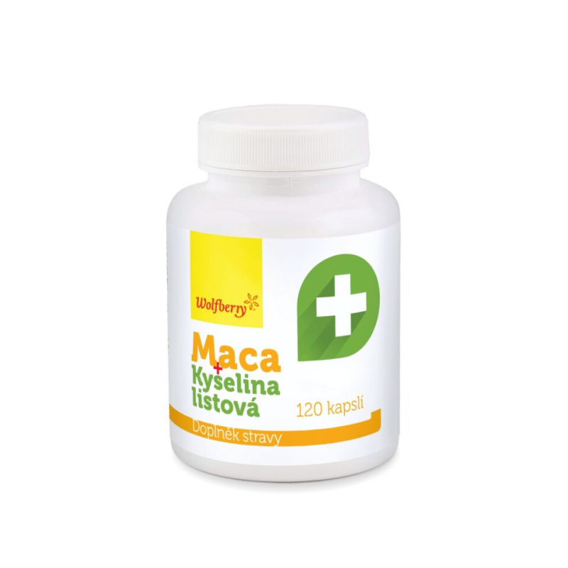 WOLFBERRY Maca extrakt + Kyselina listová 120 kapslí