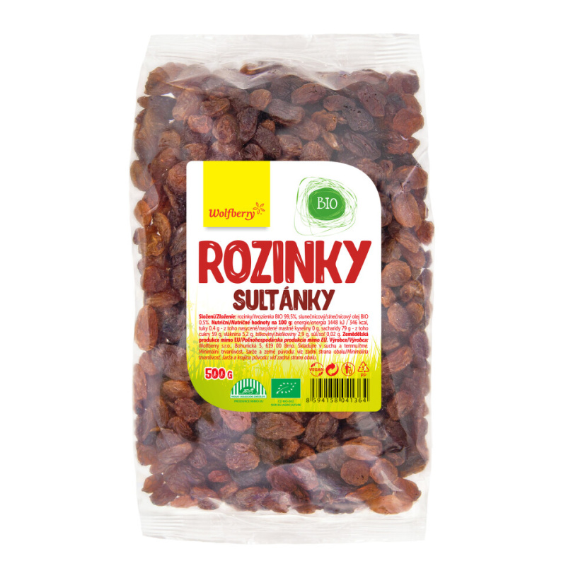 WOLFBERRY Rozinky BIO 500 g