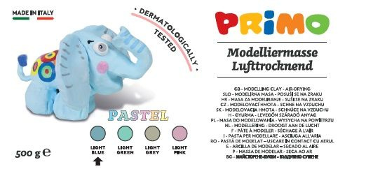 Samotvrdnoucí hmota PRIMO, 500 g - sv. modrá