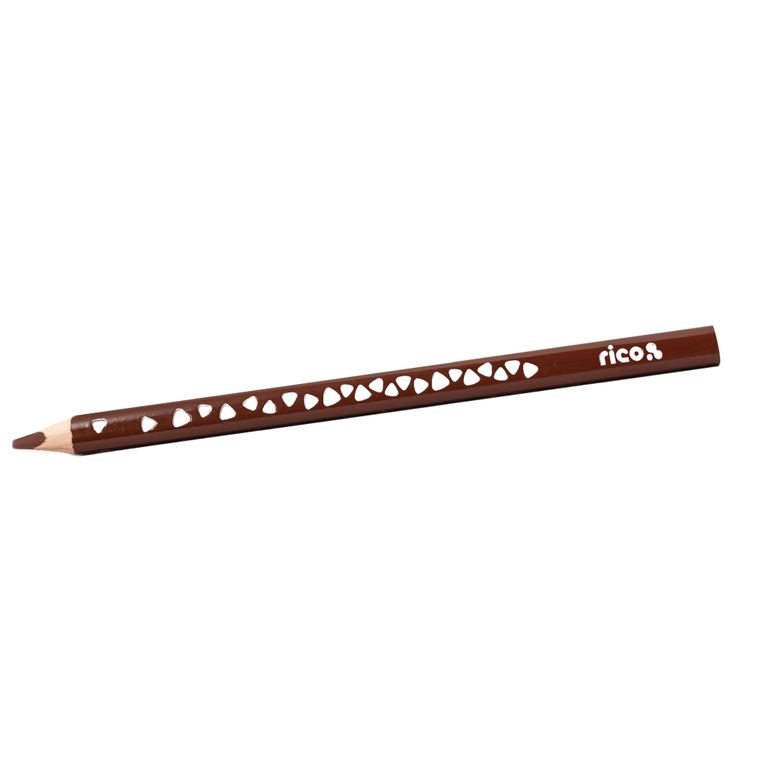 Pastelka RICO trojboká JUMBO, tuha průměr 5mm, 1 ks, hnědá