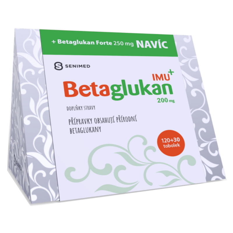 SENIMED Betaglukan IMU+ 120 tobolek + Betaglukan forte 30 tobolek NAVÍC