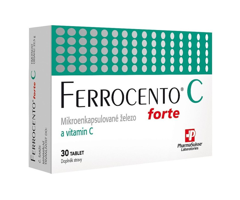 PHARMASUISSE Ferrocento forte C 30 tablet