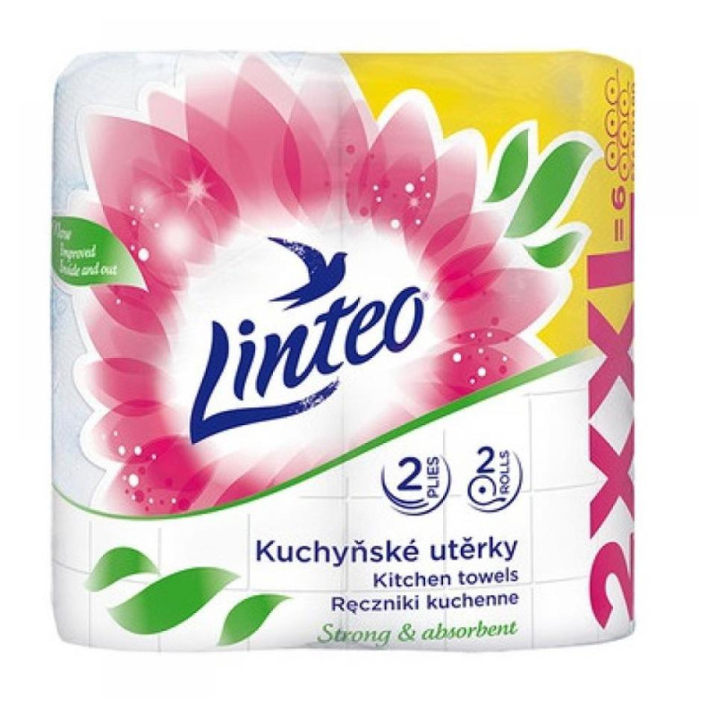 Kuchyňské utěrky Linteo XXL- 2vrstvé, 2 role