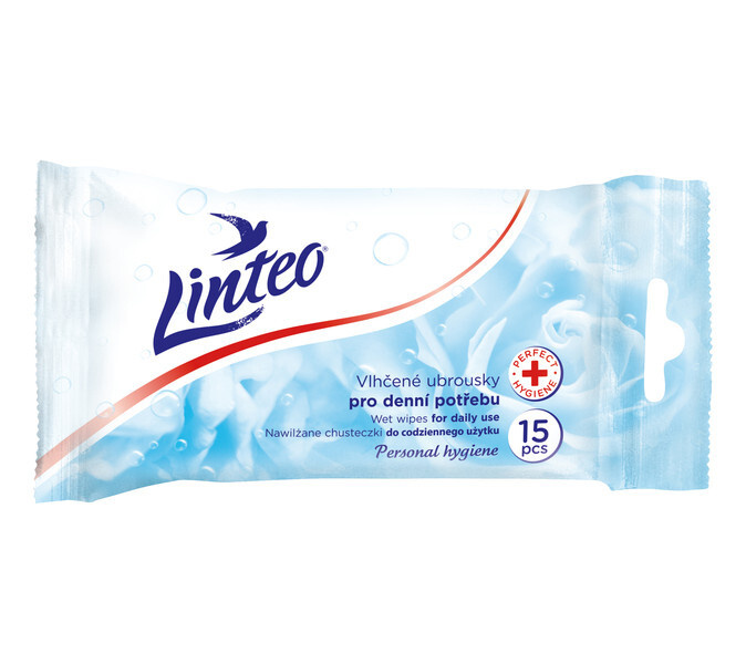 Linteo Vlhčené ubrousky pro denní potřebu 15ks