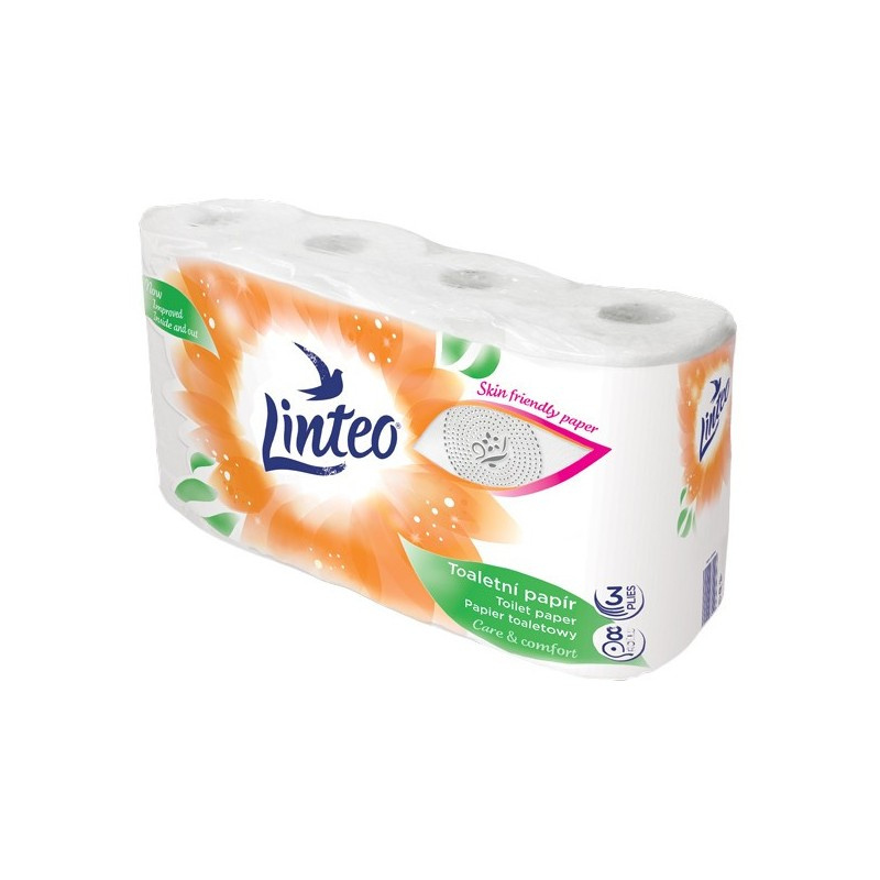 Linteo Toaletní papír 3 vrstvý (8 ks) bílý