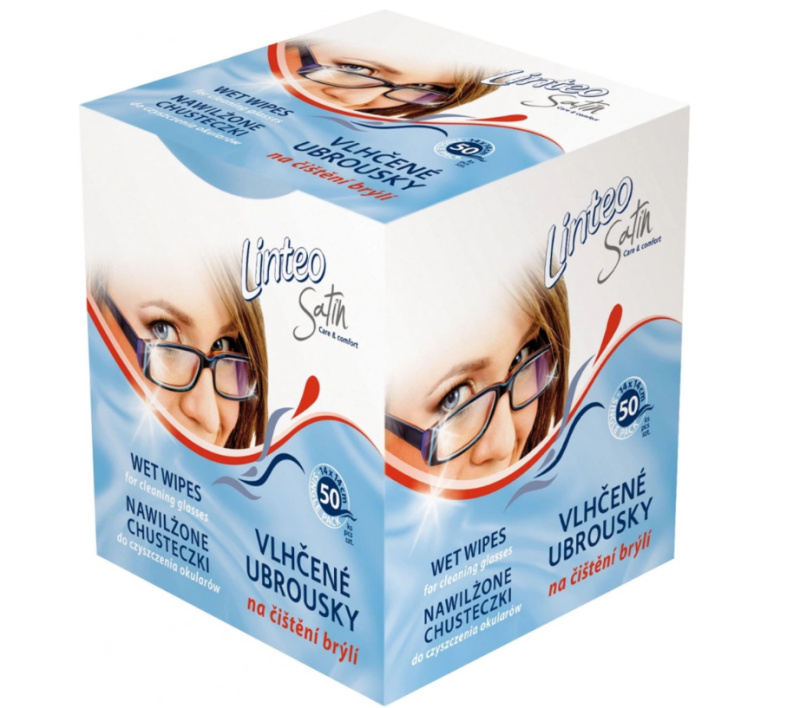 Čisticí ubrousky na brýle Linteo - 50 ks