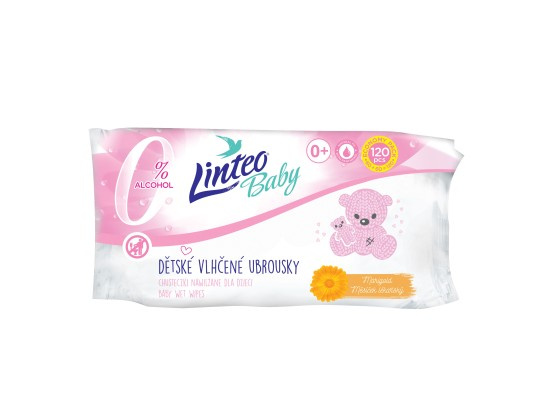 Linteo Baby vlhčené ubrousky 120 ks