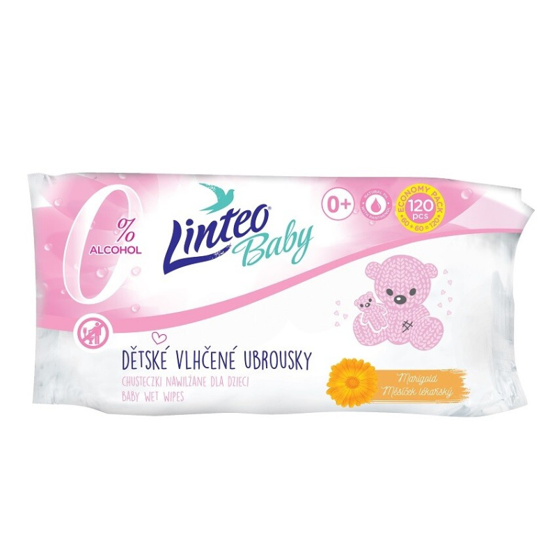Linteo Baby vlhčené ubrousky 120 ks