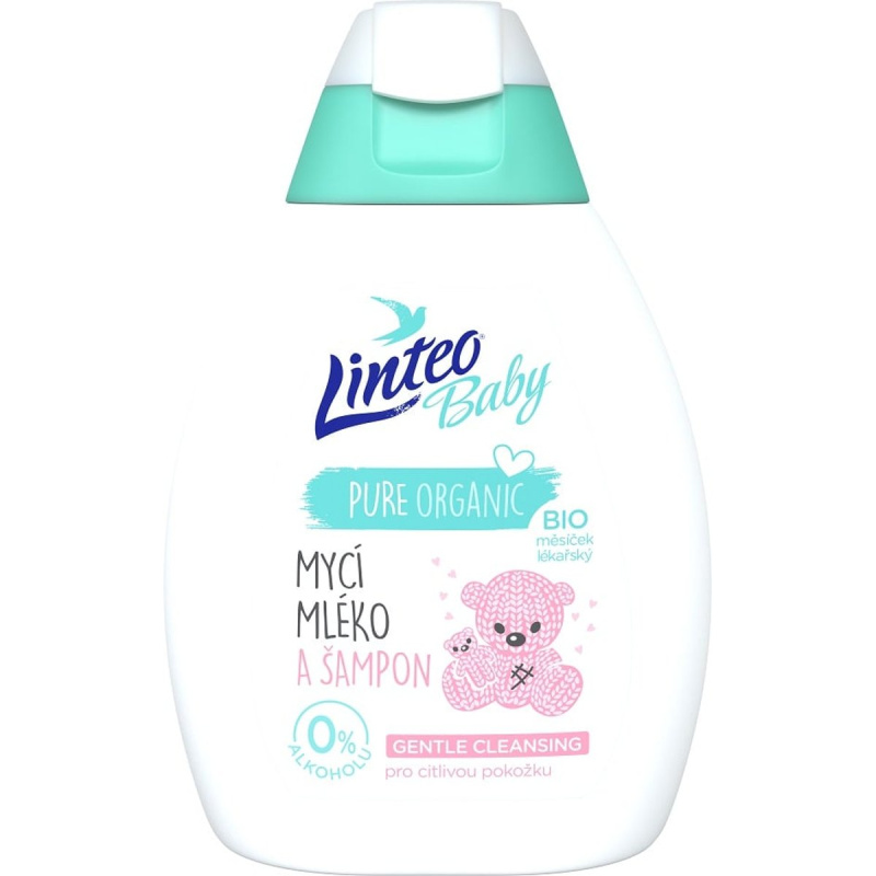 Linteo Baby Dětské mycí mléko a šampón