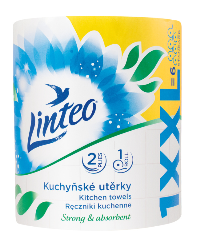 Linteo XXL - kuchyňské utěrky - 2-vrstvé, 60 m