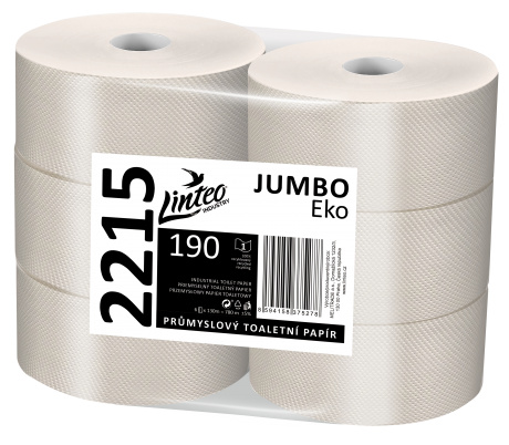 Toaletní papír 1 vrstvý - Jumbo 190 - 6 ks