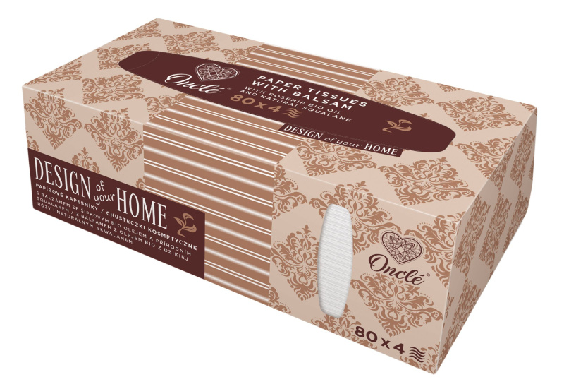 ONCLÉ Papírové kapesníky s balzámem 4-vrstvé 80 ks