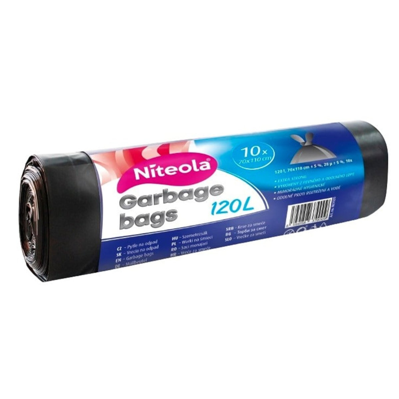 Niteola Pevné igelitové sáčky na odpad 120 l