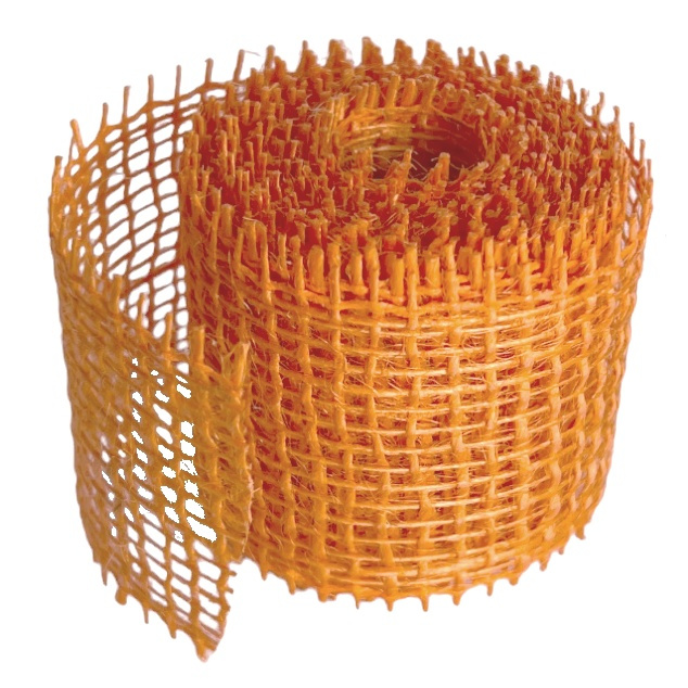 Jutová stuha oranžová (3m)