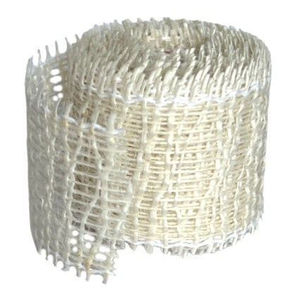 Jutová stuha bílá (3m)