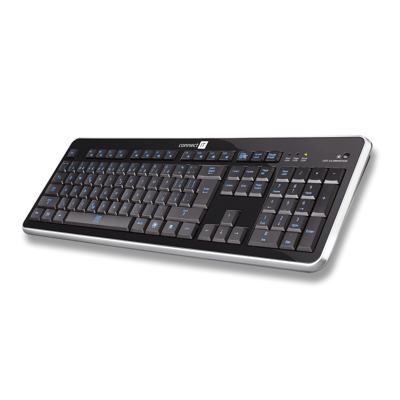 Connect IT Office BlueShine - USB klávesnice