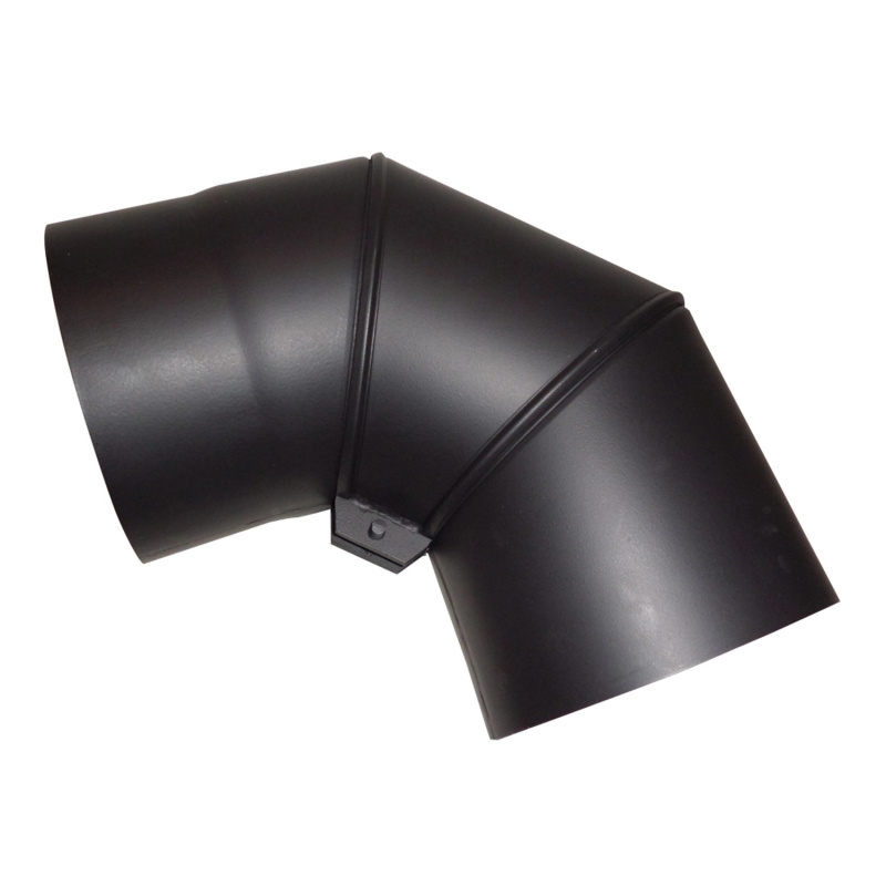 Koleno kouřové otočné 130 mm / 90 st. ČER