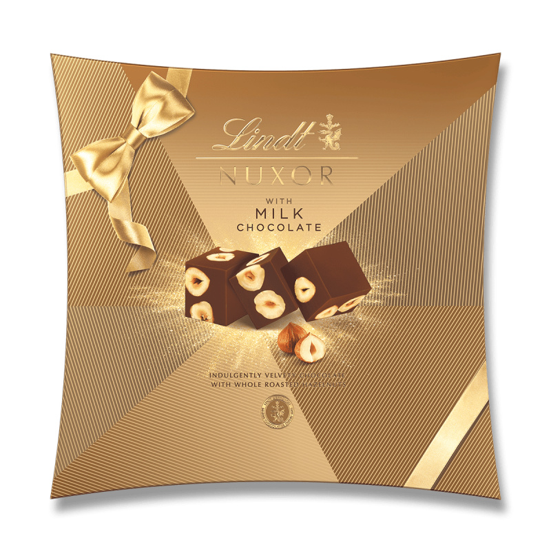 Lindor Nuxor - čokoládové bonbóny z mléčné čokolády s ořechy - 212 g