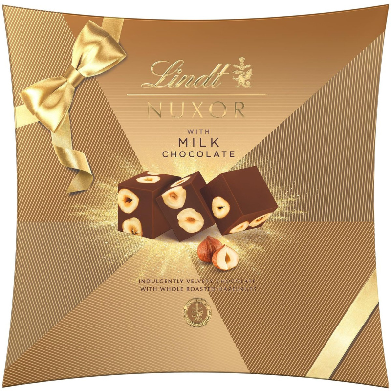 Lindor Nuxor - čokoládové bonbóny z mléčné čokolády s ořechy - 212 g