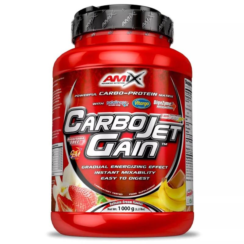 AMIX CarboJet Gain, 1000 g Příchuť: Čokoláda