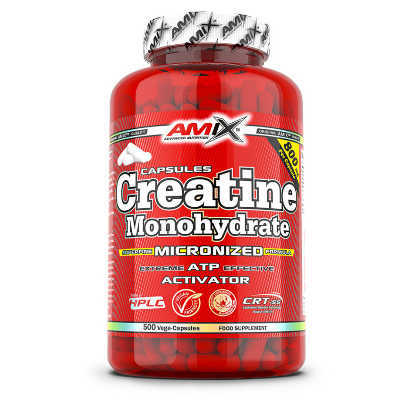 AMIX Creatine Monohydrate 750 mg, 500 kapslí Balení: 500 kapslí