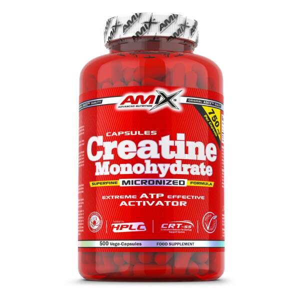 AMIX Creatine Monohydrate 750 mg, 500 kapslí Balení: 500 kapslí