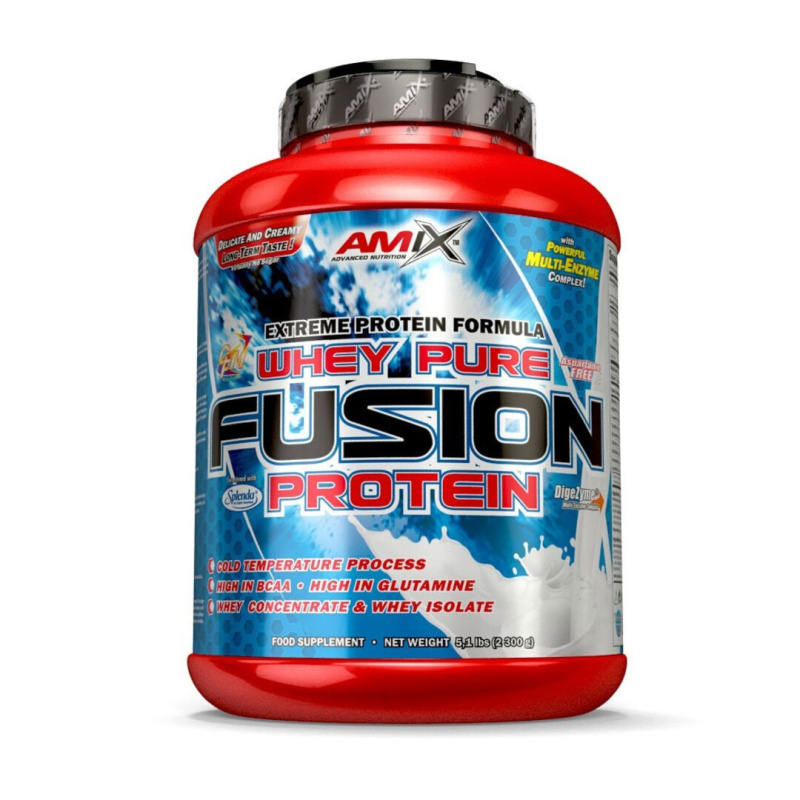 AMIX Whey Pure Fusion Protein 2300 g Příchuť: Jahoda