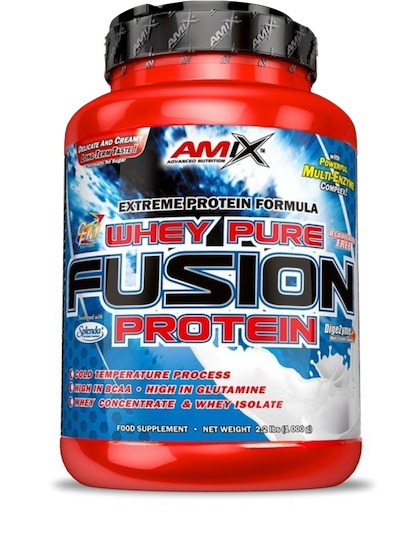 AMIX Whey Pure Fusion Protein 2300 g Příchuť: Jahoda