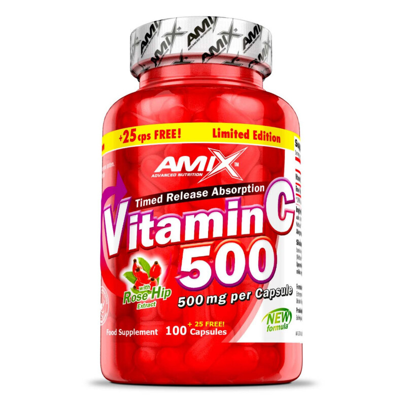 Amix Nutrition Amix Vitamin C 500 mg 125 kapslí