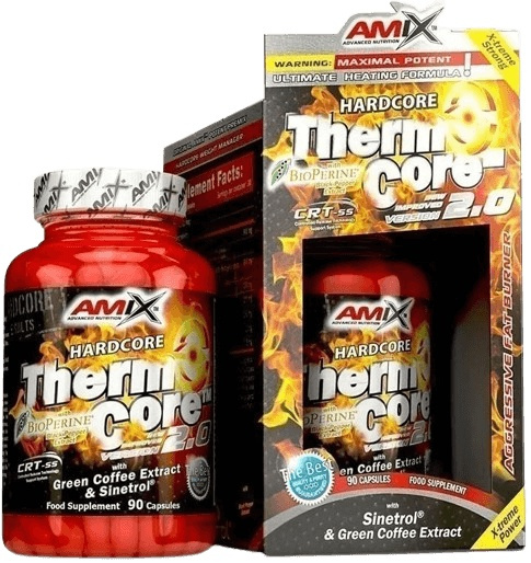 AMIX ThermoCore 2.0, spalovač tuků, 90 kapslí