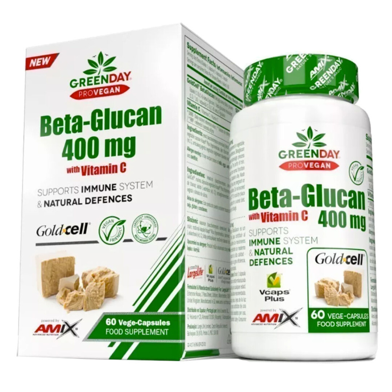 AMIX GreenDay ProVegan BetaGlucan 400 mg, 60 kapslí