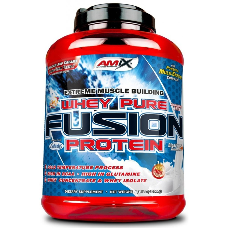 AMIX Whey Pure Fusion Protein 2300 g Příchuť: Sušenky se smetanou