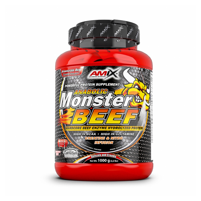 AMIX Anabolic Monster Beef 1000 g Příchuť: Jahoda/Banán