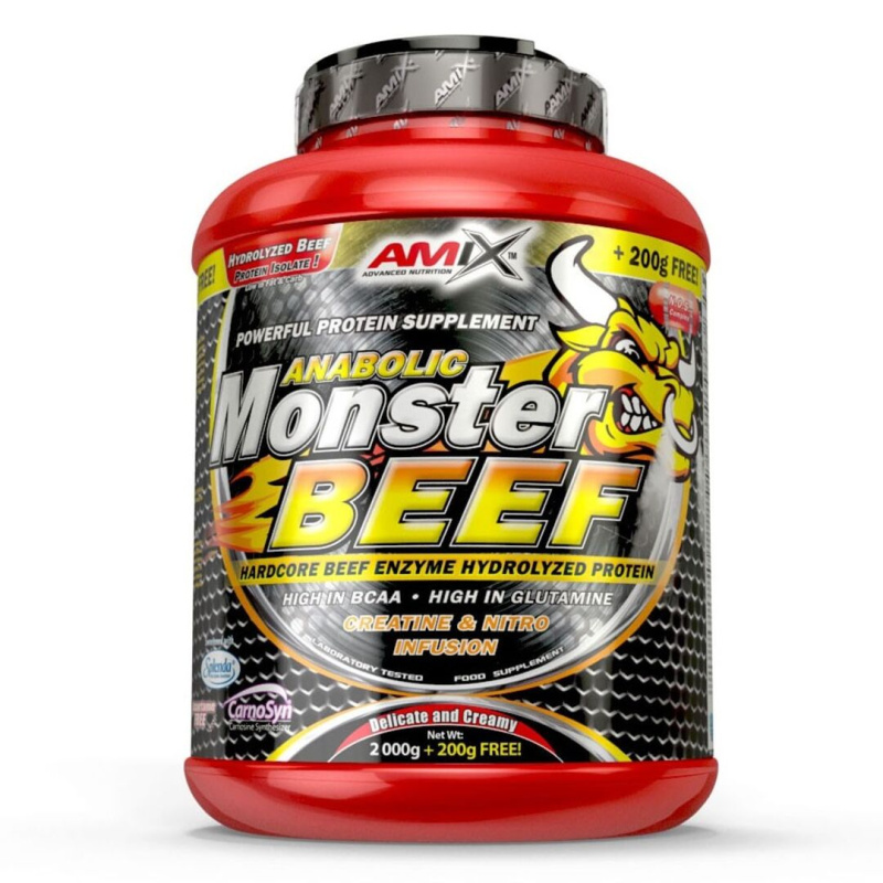 Amix Nutrition Amix Anabolic Monster Beef 90 Protein 1000 g - vanilka/limetka