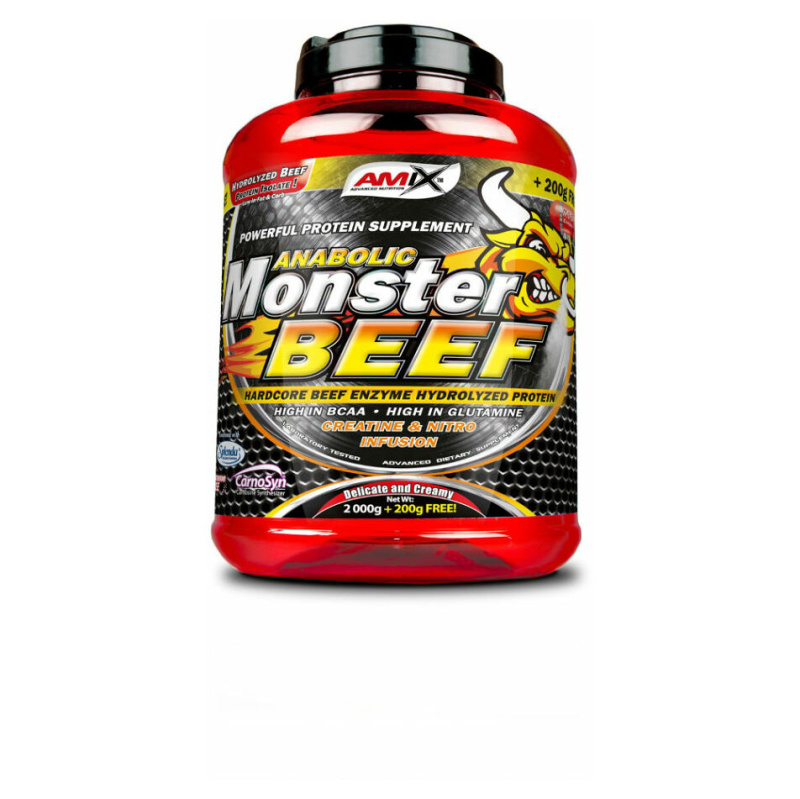 AMIX Anabolic Monster Beef 2200 g Příchuť: Jahoda/Banán
