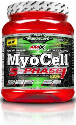 AMIX MuscleCore DW - MyoCell 5 Phase, 500 g Příchuť: Limetka/Citrón