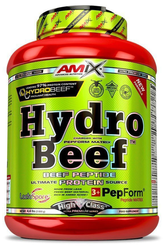 AMIX Hydro Beef, 2000 g Příchuť: Mocha/Čokoláda/Coffe