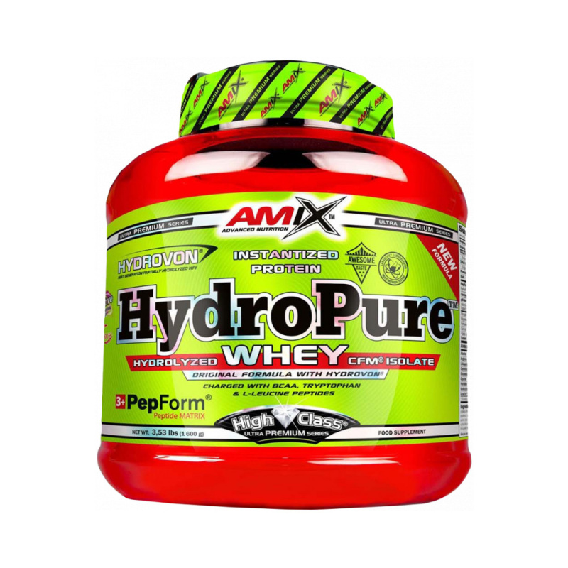 AMIX HydroPure Whey protein 1600 g Příchuť: Vanilka/Mléko