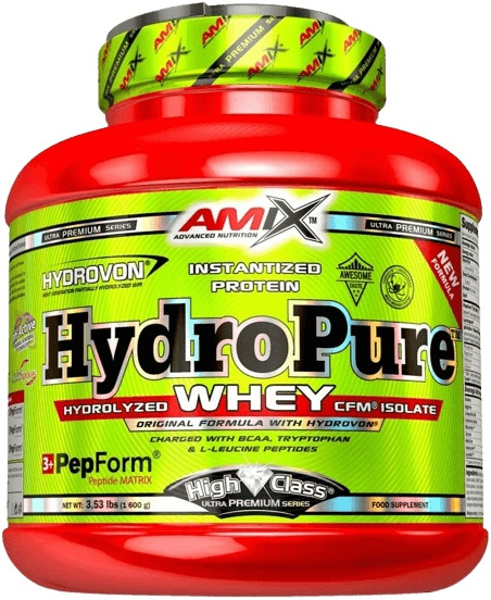 AMIX HydroPure Whey protein 1600 g Příchuť: Vanilka/Mléko