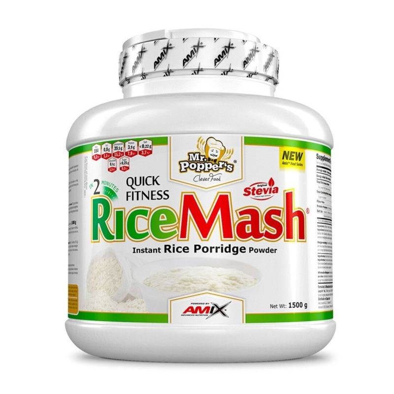 AMIX Mr. Popper´s RiceMash, 600 g (Rýžová kaše) Příchuť: Jahoda/Jogurt
