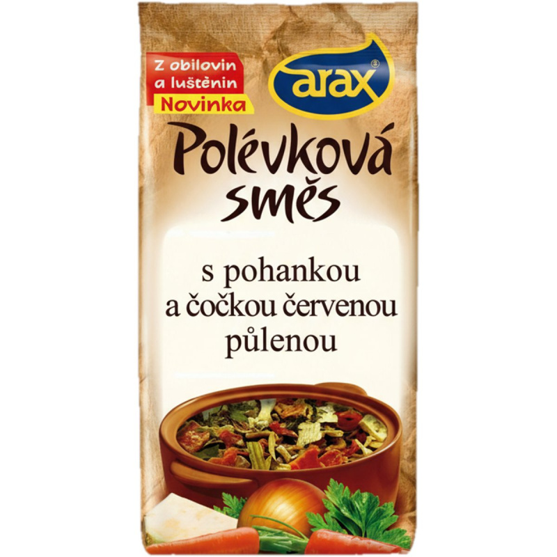 Arax PS Čočka červená loupaná a pohanka