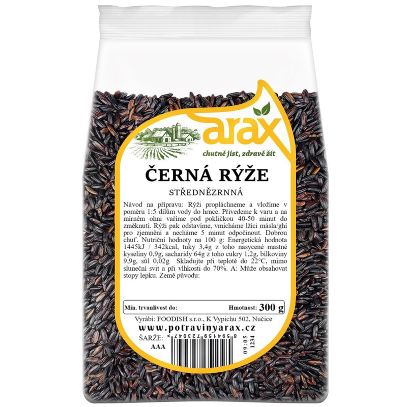 Arax Rýže černá střednězrnná