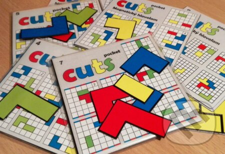 Hlavolam Cuts pocket (Čierna - vysoká obtiažnosť) - hra z kategorie Domino, hlavolamy