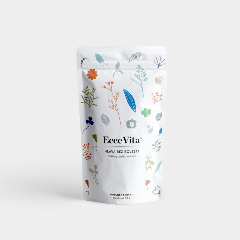 EcceVita Bylinný čaj Hlava bez bolesti (Headhelp), 50g