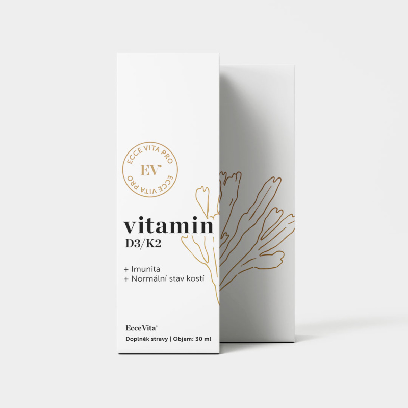 EcceVita Vitamin D3/K2, Ecce Vita, 30ml