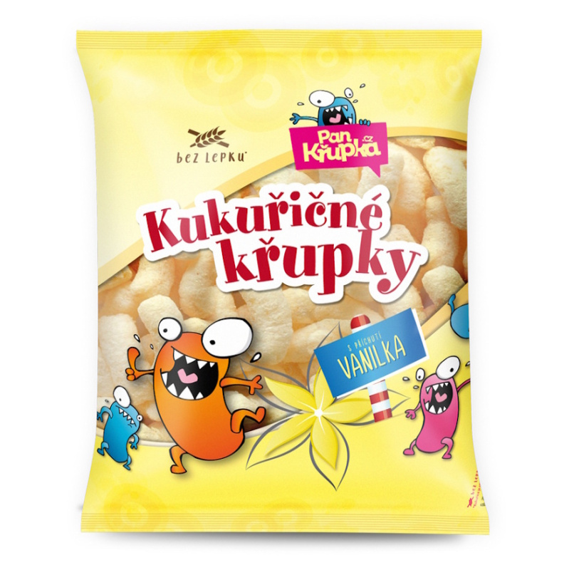 REJ Křupky kukuřičné s příchutí vanilky 90 g