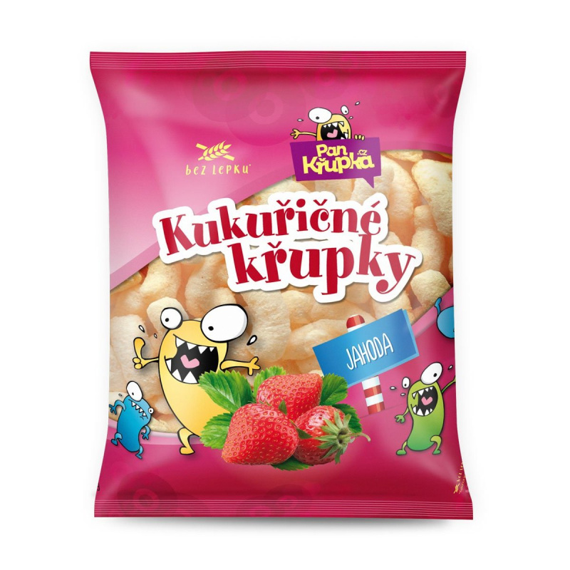 Pan Křupka Křupky kukuřičné jahodové