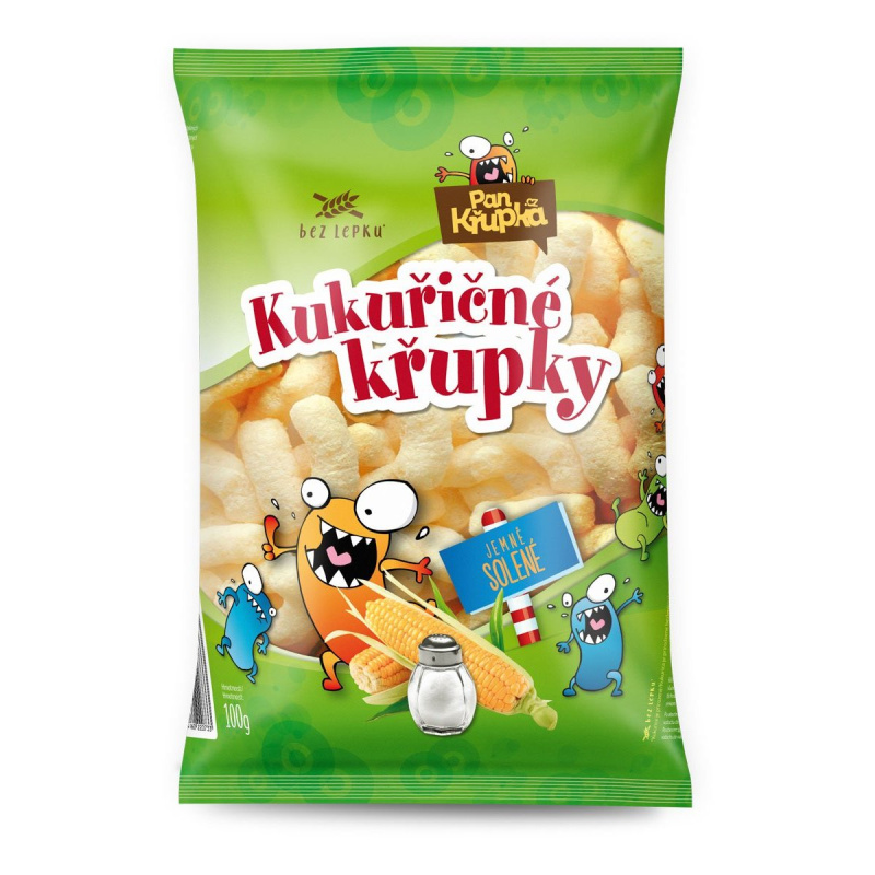Pan Křupka Kukuřičné křupky jemně solené, bez lepku